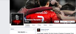 Криштиану Роналду — первый спортсмен со 100 миллионами подписчиков в Facebook