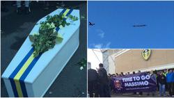 Болельщики «Лидса» провели имитацию похорон президента клуба