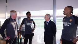 Президент «Реала» Перес встретился с Луниным и другими игроками команды накануне матча против «Баварии» (ФОТО)