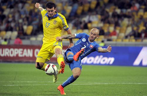 Сборная Украины стартовала в отборе на Евро-2016 поражением от Словакии (ФОТО, ВИДЕО)