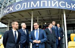 Президент УЕФА посетил НСК «Олимпийский» (ФОТО)