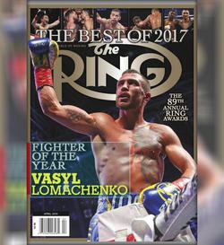 Исторический момент: Ломаченко на обложке нового выпуска «The Ring» – лучший боксер 2017 года 
