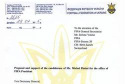 ФФУ поддерживает кандидатуру Мишеля Платини на пост президента ФИФА
