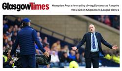 "A ridiculous decision by the Italian referee..." - Scottish media on Rangers' defeat by Dynamo